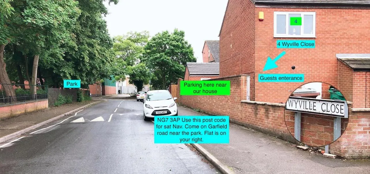 Flat 2 - Entire Modern Two Bedrooms Home With En-Suite & Free Parking Close To Qmc, City Centre And Notts Uni - Self Check In Nottingham 3*,  Royaume-Uni